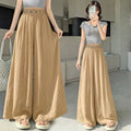 Summer Bohemian Casual Linen Cotton Drapey Lightweight Loose Wide Leg Pants + Pants + Skirt Pants