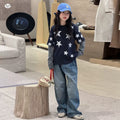 Girls' Star Hoodie & Jeans Set