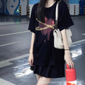 Korean School Lace High Waist Pleated Skirt + Short Skirt