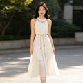 Women's Summer French Bohemian Dress + Camisole + Long Skirt 2-Piece Set 2026 - White