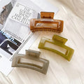 Large No. Fruit Freeze Color Square Claw Fresh Elegant Back Brain Spoon Updo Claw Clip Head Jewelry Hair Accessory