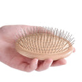 Beech Oval Round No Handle Cushion Comb Portable Mini Smoothing Non-Card Dispatch Cute Cushion Massage Comb