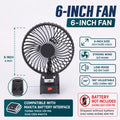 21V Cordless Rechargeable Fan - Outdoor Portable, Makita Battery Compatible