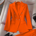 Women's Fall Korean Retro Fitted Jacket + Pants + Top Set 2026 - Emerald