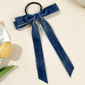Gem Li Bestseller Retro Plush Bow Hair String Versatile Hair Tie Sweet Head Jewelry Forest Style Hair Accessory