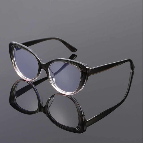 Small-Frame Cat-Eye Plano Glasses Anti-Blue New Import Western Fashionable Influencer Style Ambient Feel Frame Glasses
