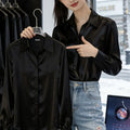 Women's Spring Professional Korean Long Sleeve Shirt 2026 | Casual Shirt - Purple