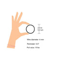 Elastic 2mm Black Hair Tie Hair Tie Small Cowhide Band Tie Head Dispatch High-Stretch Force Gel Ring Unisex Simple Durable