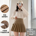 Spring-Summer School Slimming High Waist Plaid Skirt + Pleated Skirt + Short Skirt