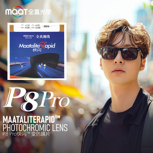 Full Real Photochromic Anti-Blue-Light Anti-Glare Flash PRO Turn Grey Color Glasses Lens Base Change Lens Coating Change Prescription Glasses