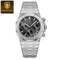 Swiss Brand Multifunction New Mens Watch Waterproof Glow Quartz Watch Live Export Bestseller Drop Ship