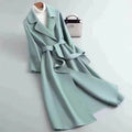 Fall-Winter Versatile Minimal Wool Mid-Length Long Jacket + Coat