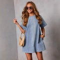 Casual Fashion Short Sleeve Loose Dress