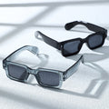 Retro Square Simple Sunglasses 2025 Overseas Premium Face-Slimming Unisex Stud Arrow Sunglasses