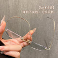 Beesfen 28165Y Ultra-Light Pure Titanium Rimless Glasses Anti-Blue With Rx Glasses Frame Cinnabar Sun Glasses Wholesale