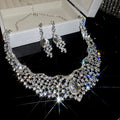 The Louvre Piece Light Full Teardrop Necklace Set Light Luxury Niche Premium Choker Banquet Party Ambient Feel Necklace
