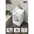 Liangle pedestal basin double-hole washstand basin ceramic household mop pool washstand basin one-piece hand wash basin