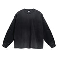 Fall/Winter Pure Cotton 275G Dirty Dye Distressed Frayed Edge T-Shirt