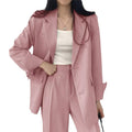 Women's Fall Professional Fashion Blazer + Pants 2-Piece Set 2026 - Sky Blue