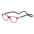 Magnetic Reading Glasses Necklace Portable Magic Tool Ultra-Light Anti-Loss Fashionable Presbyopia Glasses Elderly Single Vision Glasses Frame