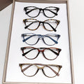 Anti-Blue-Light Reading Glasses Korean Style Shanghai Ultra-Light Cat-Eye Small-Frame Older Adults One Face-Slimming Frame Reading Glasses