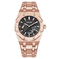 Drop Ship Item Time Mens Watch Formal Sports Steel Band Watch Men Niche Premium Waterproof Octagonal Stud Watch