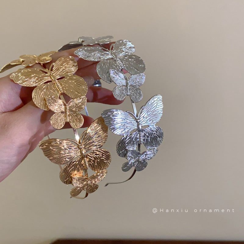 Elegant Metal Butterfly Headband - view 4