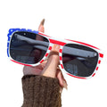 Overseas Amazon Retro Stud Sunglasses Men Fashionable Flag Sunglasses Resin Fabric Sun-Proof Sunshade Sunglasses
