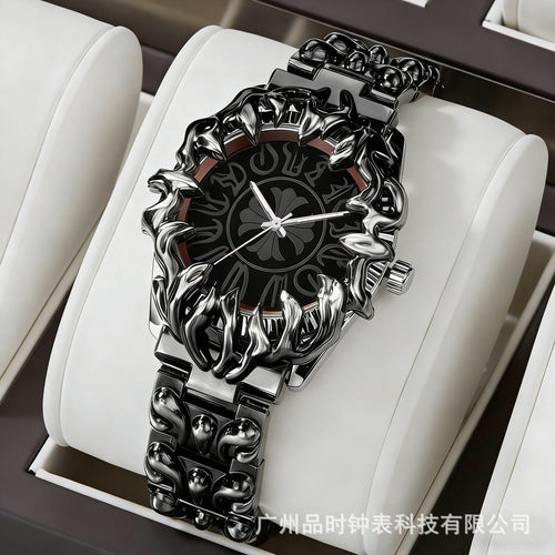Y2K Year Unique-Shaped Claw Piece Watch Men Retro y2kg La Iris EU/US Import Bestseller Ships From Factory