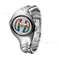 Y2K Year Retro Y2K Unique-Shaped Twisted Numbers Pair Display Watch Men Niche ins Streetwear Waterproof Quartz Watch