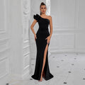 Women's One-Shoulder Slim Fit Sexy Classic Socialite Evening Gown