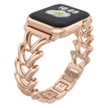 Fits Apple 1 ~ 8Ultra Third Gen Fashionable Tweed Style V Shape Denim Chain Metal Apple Band