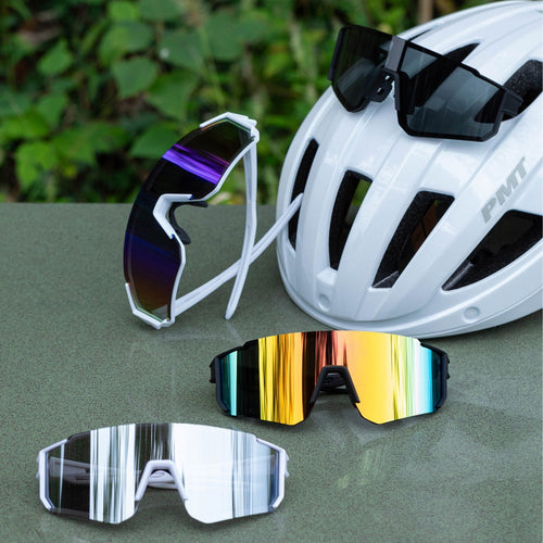 Big Frame Glasses Overseas Outdoor One-Piece Riding Sunglasses Hiking Unisex Fashionable Polarized Sunglasses UV-Proof