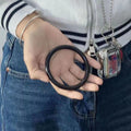 新疆复古仿玉圆条手镯古风藕粉色美人条手镯少女小红书同款手饰