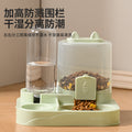猫咪双碗自动宠物碗喂食器猫咪饮水器猫盆猫狗碗宠物用品源头工厂