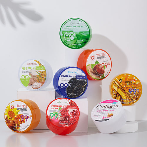KORMESIC全英文芦荟胶300克Aloe Vera Gel 补水滋润跨境外贸批发