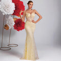 Women's Embroidered Tulle Waist-Cinching Premium Socialite Evening Gown Banquet
