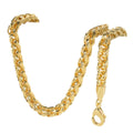 Cross-Border Bold Gold Twist Chopin Chain Necklace Bracelet Set Men Trendy Thick Style Metal Jewelry