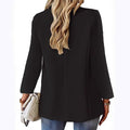 Women's Casual Fashion Lapel Collar Fitted Blazer 2026 - Black
