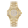 PINTIME / Item Time New Rhinestone Starry Sky Series Full Square Diamond Casual Trendy Waterproof Date Quartz Watch