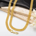 Vintage New Net Shape Necklace Unisex Trendy Hip-Hop Whip Chain Bold Thick Style Fashionable Versatile Bracelet Necklace Set