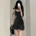 Hot Girl Red Camisole Short Dress, Fitted Design