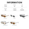 Small Square Frame Vintage Sunglasses Women 2025 New Western Personality Sunshade Glasses Versatile Street Snap Influencer Men Sunglasses