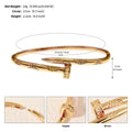 EU/US Import Cubic Zirconia Stud Open End Bangle Unique Elegant Premium Versatile Bracelet New Exquisite Hand Jewelry Women