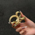Bronze Morning Hot Girl Feel Crystal Pearl Bangle Series Gold Bracelet Premium Daily Layered Hand Jewelry Item 2026