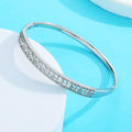 Overseas Pro Supply Niche Light Luxury Cubic Zirconia Bangle Premium Versatile Bracelet Fashionable Trendy Elegant Design Hand Jewelry