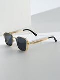 Metal Punk Men Sunglasses Premium Face-Slimming UV-Proof Personality Sunglasses Personality Breeze Trendy Sunshade Glasses