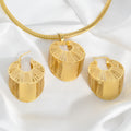 New Import Western Middle East Africa Gold Plated Necklace Earrings Set Fashionable Women Earrings AliExpress Export