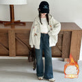Girls' Embroidered Hooded Zip Jacket - Fall