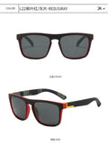 New Men Polarized Sunglasses Iridescent Lens Sports Style Sunglasses Elastic Paint PC Frame Glasses 168